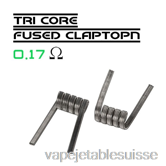 Vape Suisse Wotofo Comp Wire - Bobines Préconstruites 0,17ohm Tri-core Fused Clapton - Pack De 10